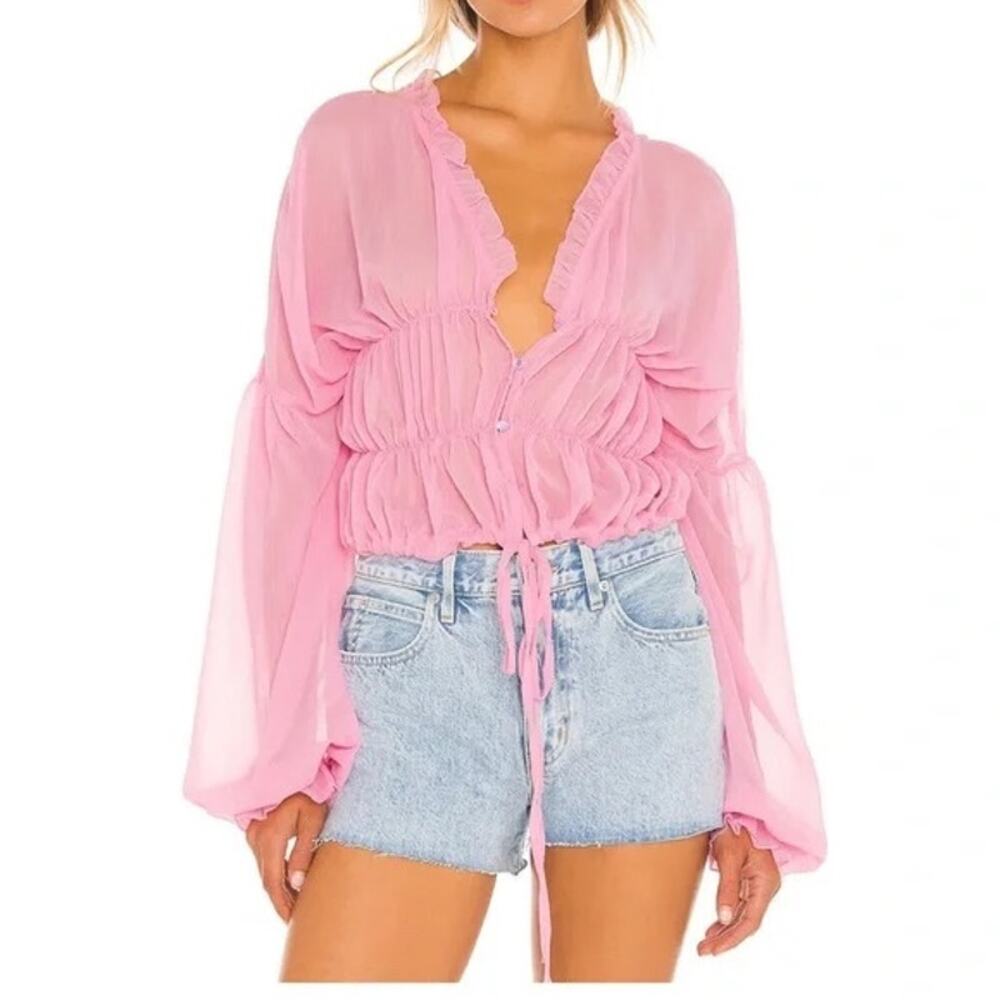 SNDYS x REVOLVE BALI Top in Baby Pink Size 2 NWT